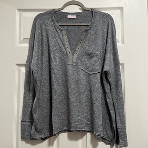 Almost brand new Pink Lily long sleeve shirt size large